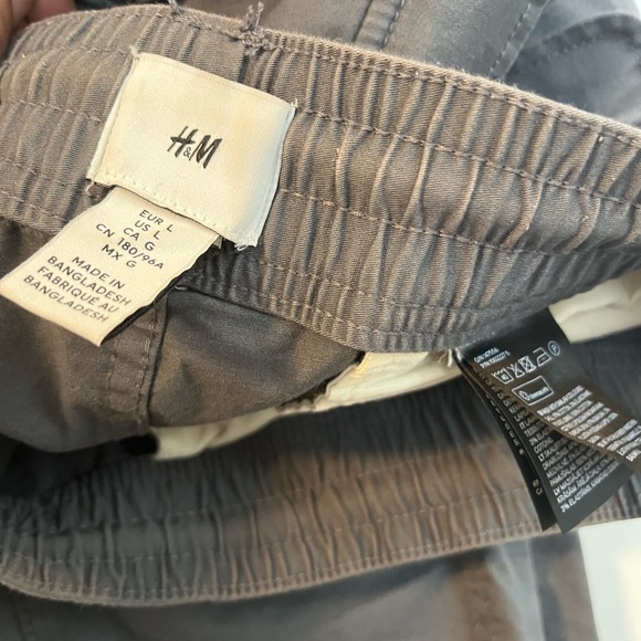 H&M men’s grey cargo joggers L - Picture 3 of 3